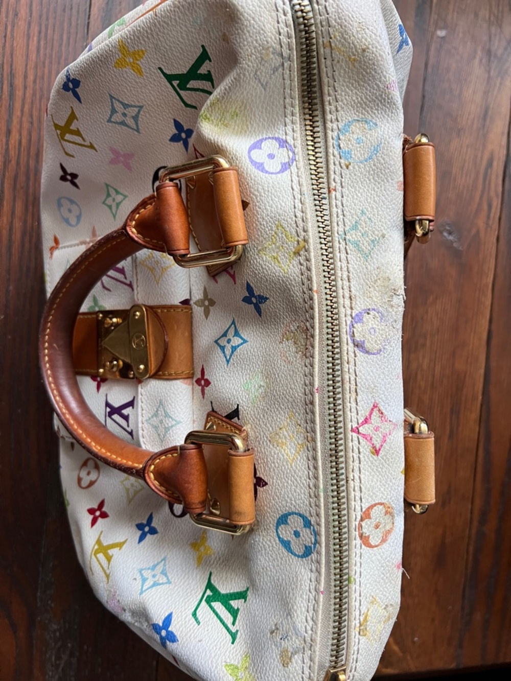 Louis Vuitton Multicolor Monogram Satchel speedy Murakami - Picture 10 of 14